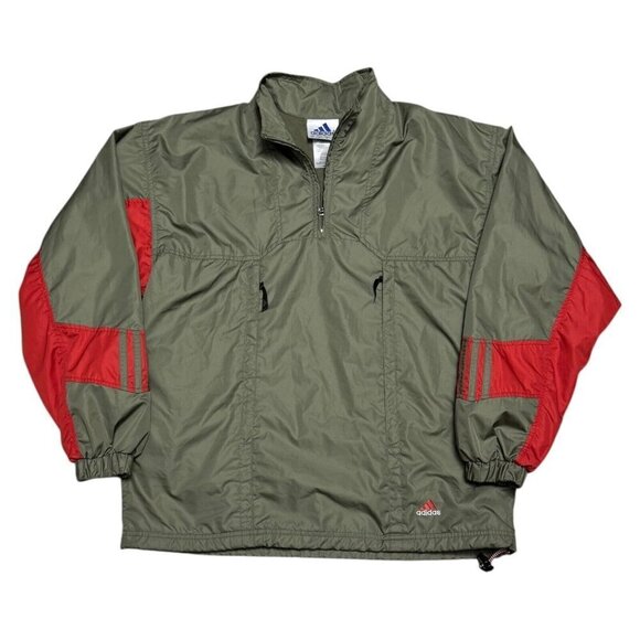 ADIDAS Retro Y2K Lightweight Activewear Splash Windbreaker Jacket Mens Small - Picture 1 of 5